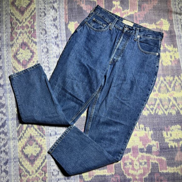 Everlane The Curvy 90's Cheeky Straight Blue Jeans Women's Size 30 Regular 30R - Picture 2 of 12